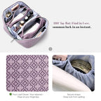Travel Makeup Bag for Women (M-02Purple)