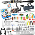 Fishing Rod with 137PCS Lures (Rod Combo & 137 Tackle Kit / 1.8m 5.91ft)