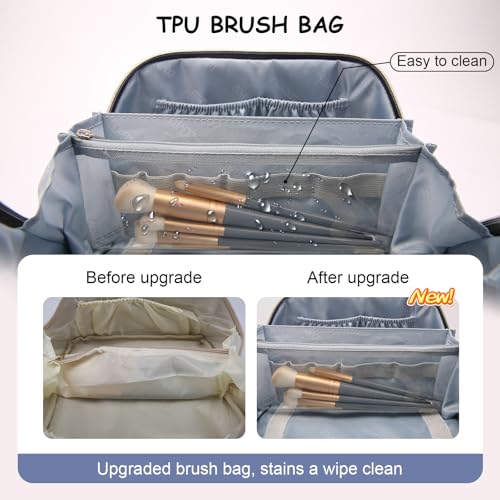 Travel Makeup Bags for Women (05-A-Blue)