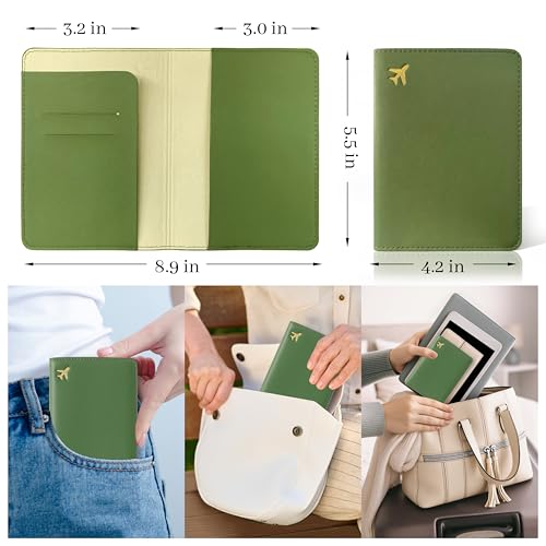 Passport Holder for Travel Essentials (Army Green)