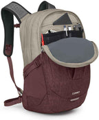Osprey Comet Laptop Backpack, Sawdust Tan/Raisin Red - Image 3