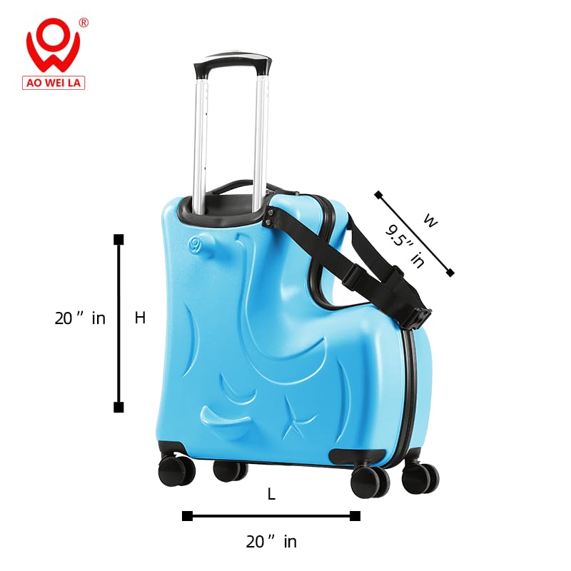 Kids Ride On Suitcase with Wheels