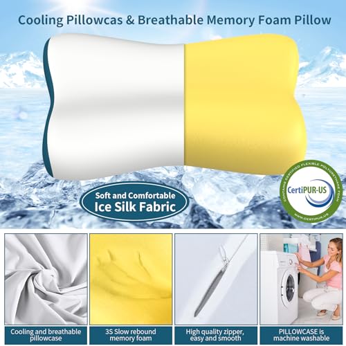 Cervical Pillow for Neck Pain Relief (White)