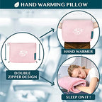 Compact 2-in-1 Travel Blanket Pillow for Airplane Flight, Pink (Pink / 65 x 40 inches)