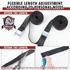 1" x 12 ft Lashing Straps (6 PK / Black)