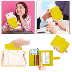 RFID Passport Holder for Travel Women (Yellow)