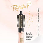 Tayshia by Conair 2-in-1 Double Ceramic Lightweight Hot Air Brush BC171TR