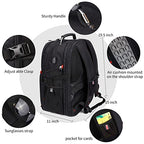 Extra Large Travel Laptop Backpack for Men (Black / Travel Backpacks)