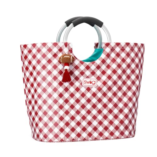Loopi Large Waterproof Beach Tote Bag (Crimson)