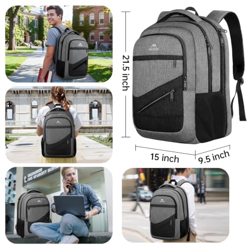 Extra Large Laptop Backpack 18 Inch (Grey Black / 18 Inch)
