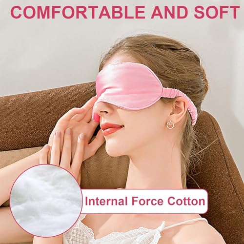 2 Pack Silk Sleep Masks (Pink+pink)