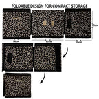 Luggage Travel Cup Holder Free Hand Drink Carrier (Hook & Loop: Leopard)