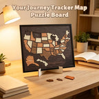 Wooden USA Travel Map Puzzle