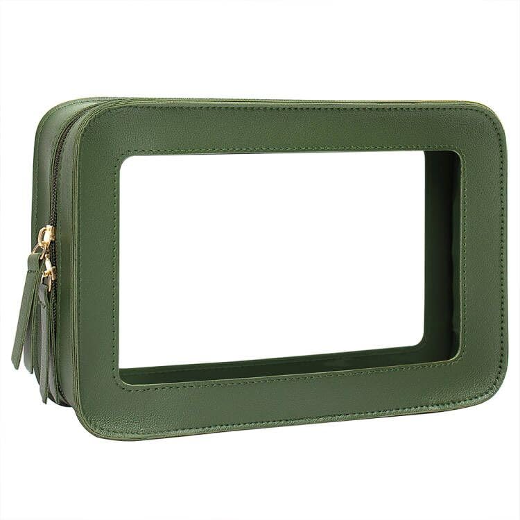 Clear Makeup Bag (GREEN 1)