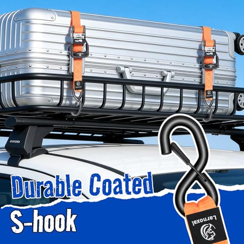 Ratchet Straps 4 Pack (Orange / 8.2 Ft)