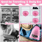 Pink Travel Shoe Bags (Pink / 10 Pack)