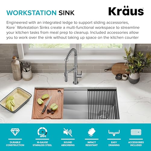 Stainless Steel 36 in Undermount Kitchen Sink KWU110 (Stainless Steel / 36 Inch / Sink)