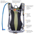 Hydration Pack Backpack with 70 oz 2L Water Bladder for Running
