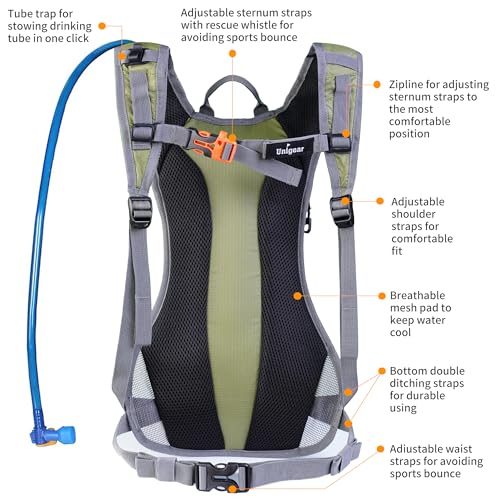 Hydration Pack Backpack with 70 oz 2L Water Bladder for Running