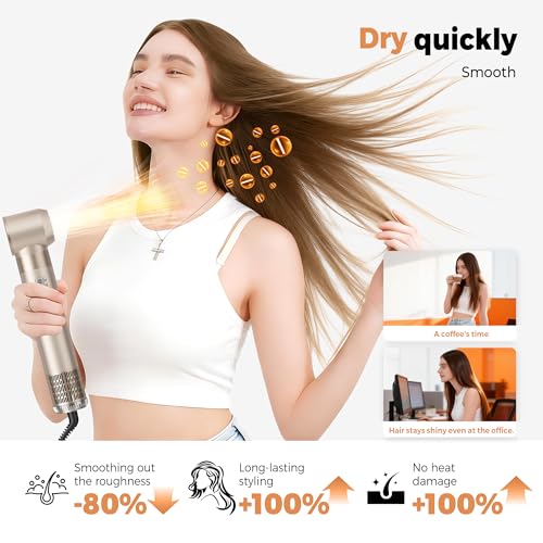5 in 1 Hair Dryer Brush Set (Gold)
