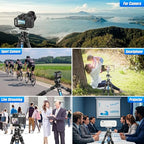 Carbon Fiber Travel Tripod with 360° Ball Head (with 360° Ball Head, Max Load 22LB)