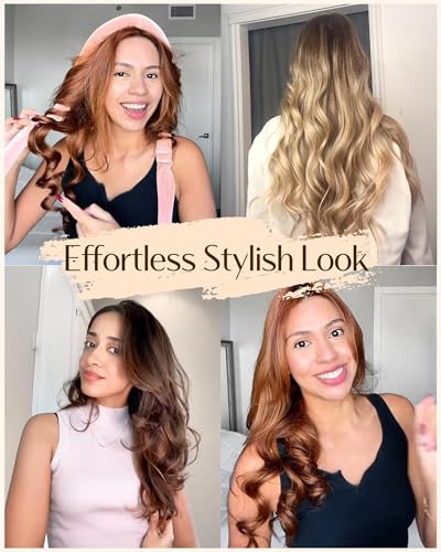 Heatless Hair Curler (PurplePink)