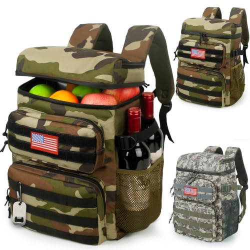 Tactical Backpack Cooler for Men (Camo Green)