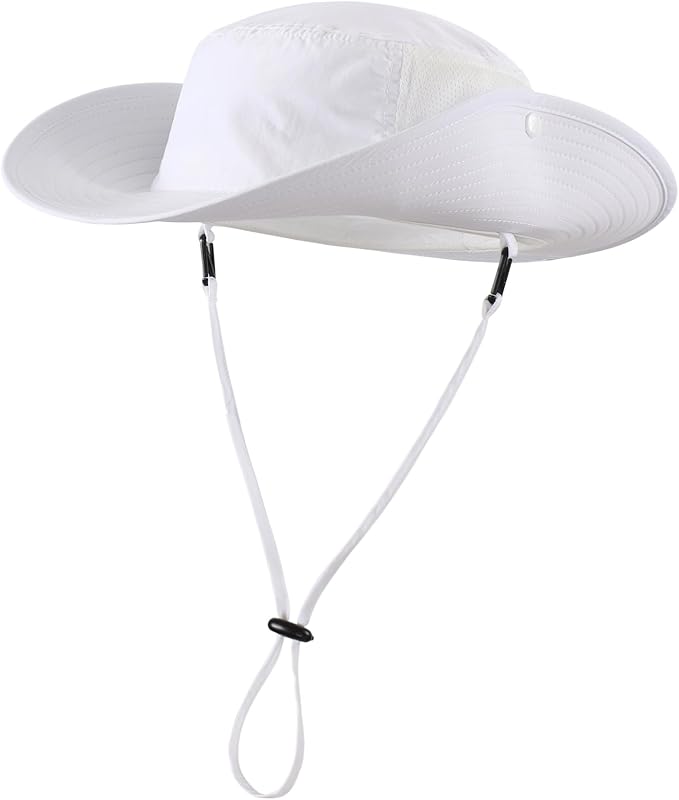 Home Prefer UPF50+ Mens Sun Hat Wide Brim Womens UV Protection Beach Bucket Hat - Image 2