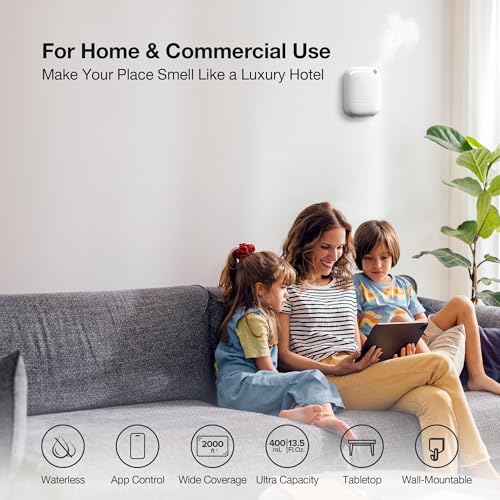 ANW Smart Waterless Diffuser Starter Kit for Room (03white+2x100hotel)