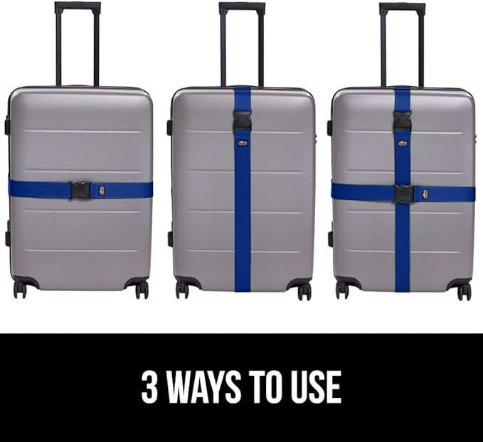 GORILLA GRIP Heavy Duty Adjustable Luggage Straps - Image 6