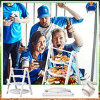 3 Tier Snowflake Serving Tray with 15 in Collapsible Stand (Snowflake)