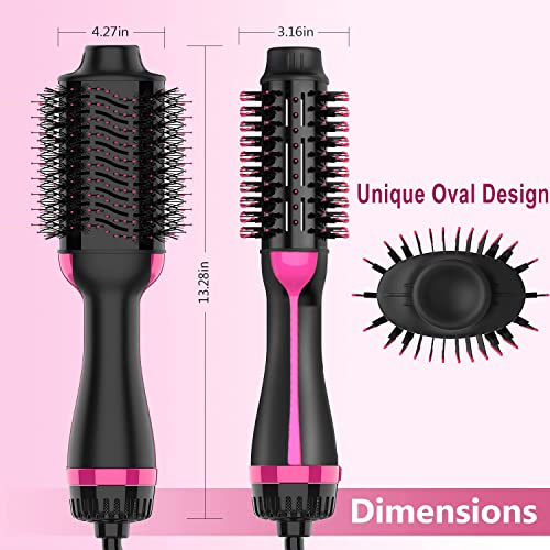 Hair Dryer Brush (Black Pink)
