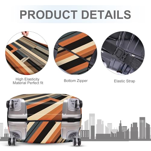 Modern Geometric Luggage Cover (#2 / M(fits 24-26Inch suitcase))