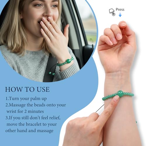 6 Pcs Motion Sickness Bracelets Cruise Essentials (Elegant Colors)