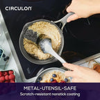 A1 Series Nonstick Straining Sauce Pan with Lid