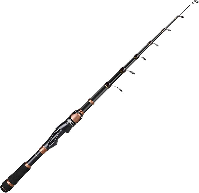 PLUSINNO Fishing Rod and Reel Combos, Bronze Warrior Toray 24-Ton Carbon Matrix by PLUSINNO