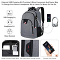 Laptop Backpack for Men (Large / Grey)