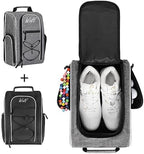 Wolt 2 Pcs Golf Shoe Bag for Travel- Zippered Shoes Carrier Bags by WOLT