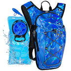 Rave Hydration Backpack with 2L Water Bladder (Dark Blue / 2L Bladder)