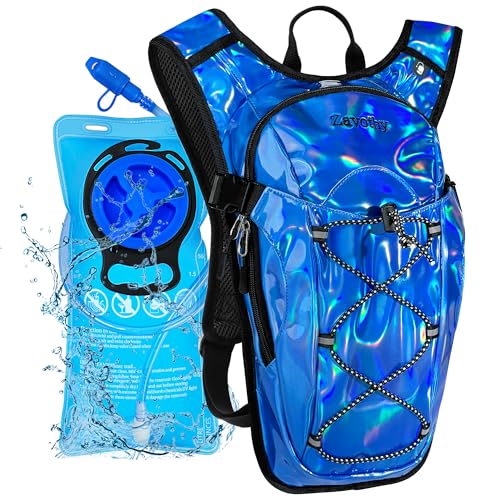 Rave Hydration Backpack with 2L Water Bladder (Dark Blue / 2L Bladder)