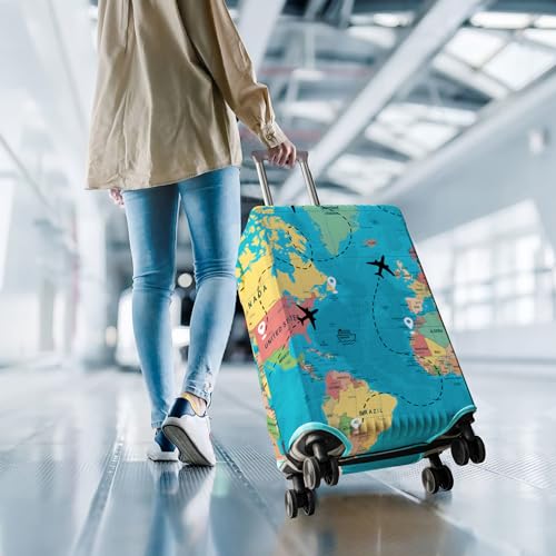 Travel Luggage Cover Suitcase Protector Fits 18 (C-1 / L(25-28in))