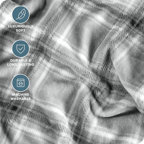 Fleece Blanket Luxury Microplush (Throw/Travel / 38 - Tartan Plaid)