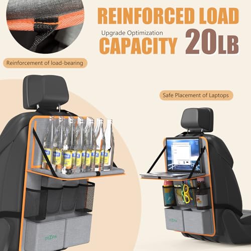 Car Backseat Organizer with Tablet Holder (Orange / 2pack)