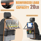 Car Backseat Organizer with Tablet Holder (Orange / 2pack)