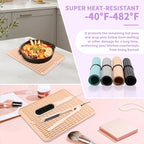 Oversize Silicone Heat Resistant Mat (Pink)