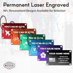Personalized Luggage Tags (Sleek Bar-purple(horizontal))
