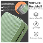 20 Inch Carry On Luggage PC Hardside Suitcases with Wheels & TSA for Travel Woman Men (Avocado Green TSA2 / 20-inch)