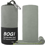 Microfiber Travel Sports Towel (Grey / L:60''x30''+16''x16'')