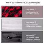 Sleeping Bags for Adults XXL Cold Weather (Black / 20F Left Zip)