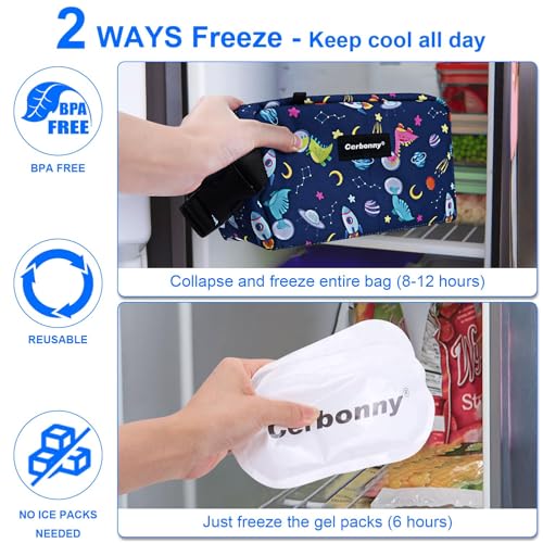 Freezable Snack Bag (Blue Dinosaur)
